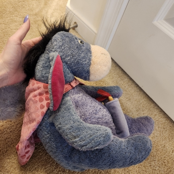 Eeyore Holiday 12" Plushies Santa & Cupid with Wings & Bow #W - Picture 3 of 5